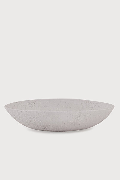 Enza Home Lada Dekoratif Tabak ve Kase - Gri