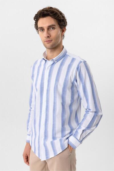 SÜVARİ Cămașă cu model slimfit cu manșetă în colț