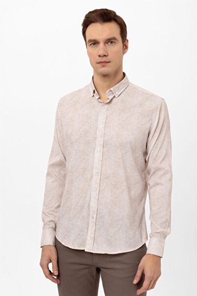 SÜVARİ Λεπτό πουκάμισο Dobby με μανσέτες