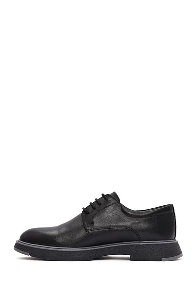 Derimod Black Leather Men's Casual Shoes - Lace-up, 24wfd 688218