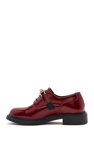 Derimod Women's Burgundy Lace-Up Leather Men's Shoes 24Wfd 210322