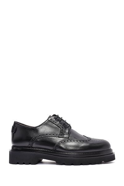 Derimod Men's Black Lace-Up Leather Casual Shoes 24Wfd 602618