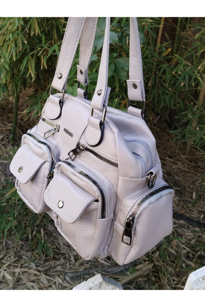 GOLDBAGS 30x24Yumuşak Deri Çok Gözlü Askılı Çanta