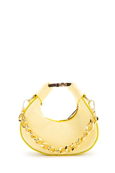 minebag Mini geantă crossbody cu curea lungă cu blocare metalică Rio Yellow