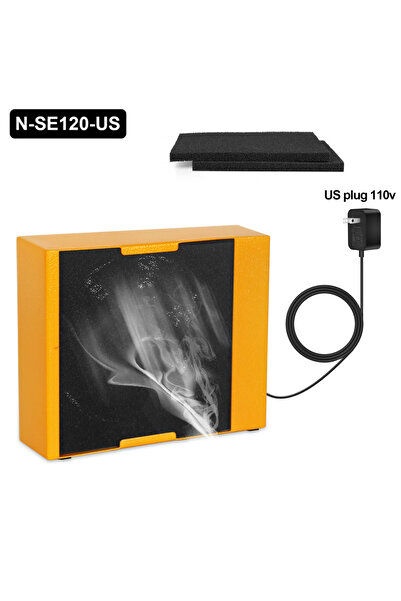 Choice مروحة لحام NEWACALOX N-SE120-US بقدرة 30 وات، مزودة بامتصاص الدخان، مع فلتر إسفنجي من قطعتين، مقاس 110-24