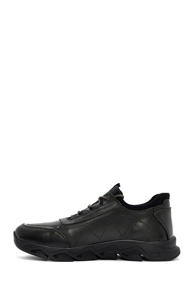Derimod Green Nubuck Leather Men's Casual Shoes - Lace-Up, 24Wfd6744V3