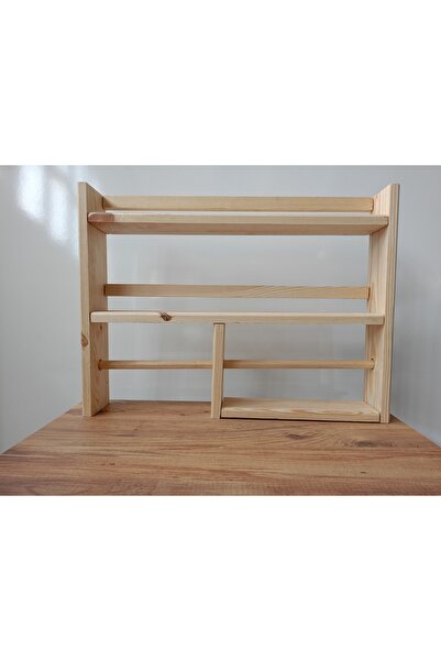 Wooden Factory Dekoratif Ahşap Terek Raf – Çok Gözlü Ayakta Kullanıma Uygun K...