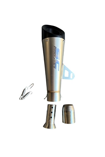 Universal Motosiklet Sc Marka Performans Gri Eksoz Egsoz Egzoz Susturuculu