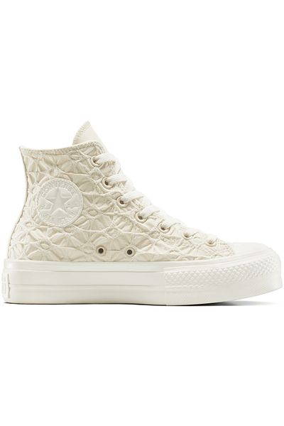 converse Sneakers Converse Chuck Taylor All Star Lift Platform Textured Material, Beige, Unisex
