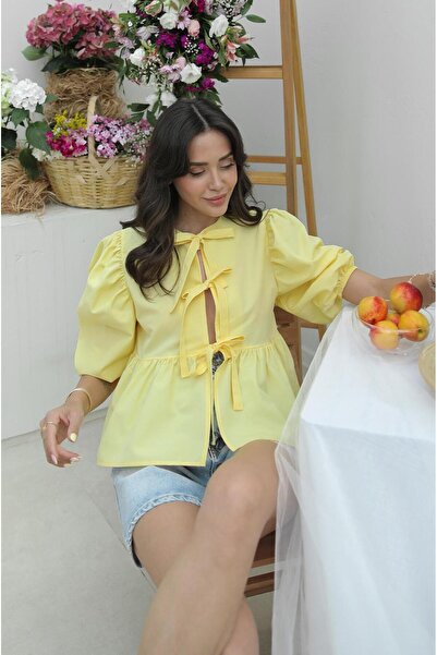 Havoş Κίτρινη μπλούζα Torres Laced