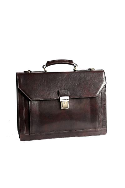 UTIL LAND FASHION Men's briefcase made of genuine vachetta leather, S129