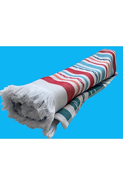 Madame Coco Πετσέτα θαλάσσης Benard - Navy Blue/Red 100% Cotton 70 x 150 cm