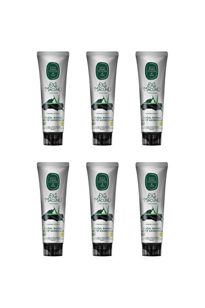 Eyüp Sabri Tuncer Doğal Bambu Aktif Karbonlu Diş Macunu 6 Adet 90ML