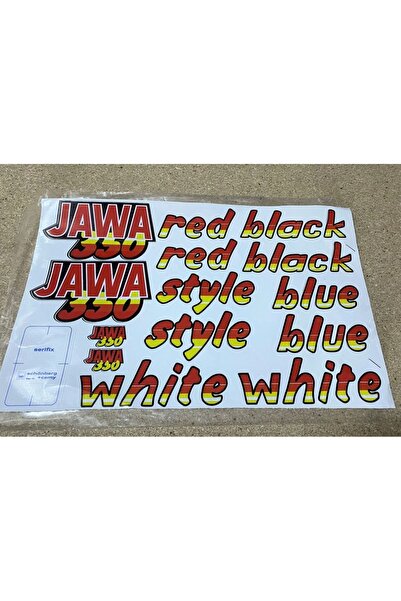 Universal JAWA 350 STYLE STİCKER SETİ