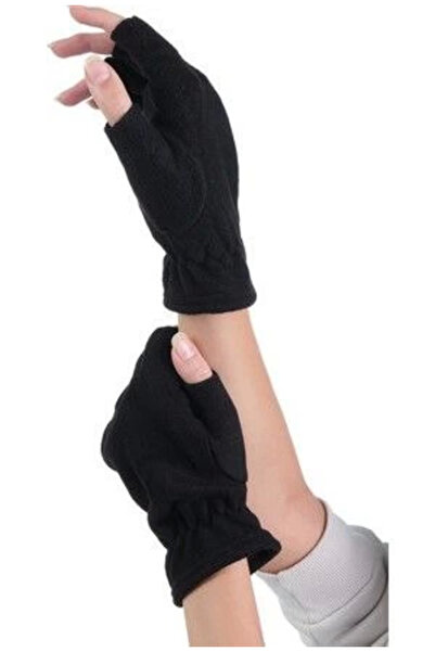 velmorafashion Velmora Short Fingerless Knit Gloves - Black -