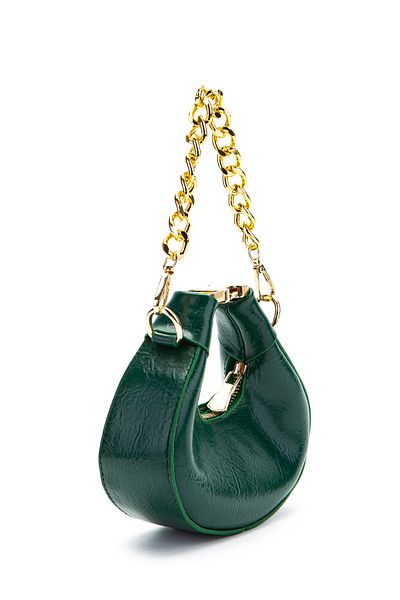 minebag Mini geantă crossbody cu curea lungă cu blocare metalică Rio Green