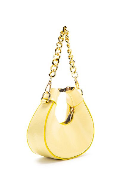 minebag Mini geantă crossbody cu curea lungă cu blocare metalică Rio Yellow