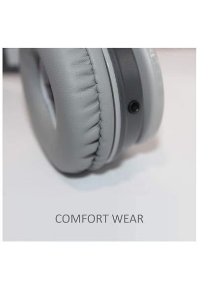Gjby GJ-19 Stereo Headphone by Gjby Extra Bass Surround Sound Grey