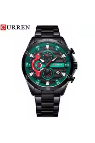 Curren 8402 Men's Chronograph Watch – Waterproof Luxury Stainless Steel Sport Wristwatch