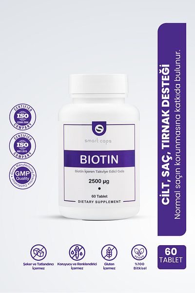 Smartcaps Biotin 60 Tablets