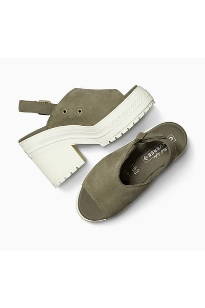 converse Sandals Converse Chuck 70 De Luxe Heel Mule, Green, Women
