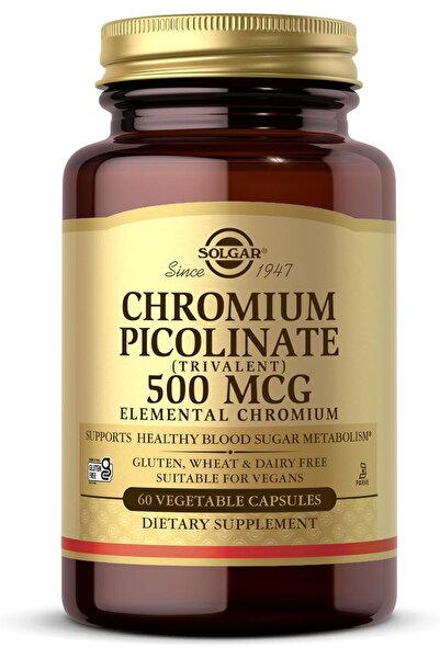 Solgar Solgar Chromium Picolinate 500 Mg Vegetable Capsules, 60 Count