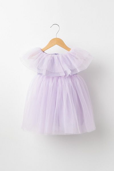 Banamio Henrietta plisată din tul rochie umflată pentru ocazii speciale cu geantă