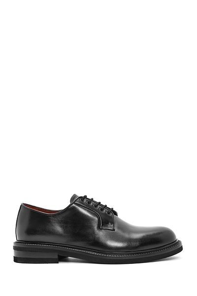 Derimod Men's Black Laced Leather Classic Shoes 24Wfd724022