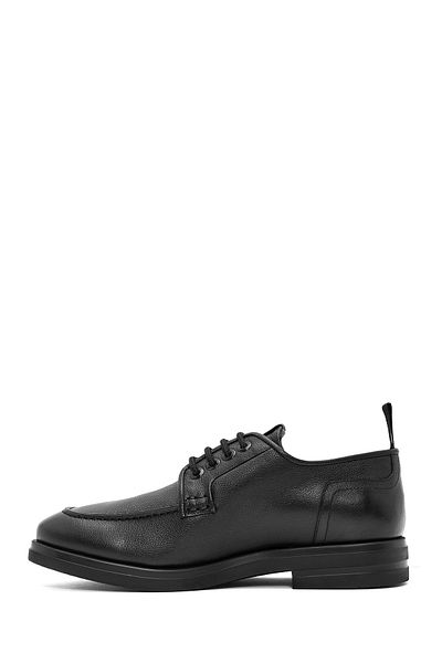 Derimod Men's Black Lace-Up Leather Casual Shoes 24Wfd7303Ft
