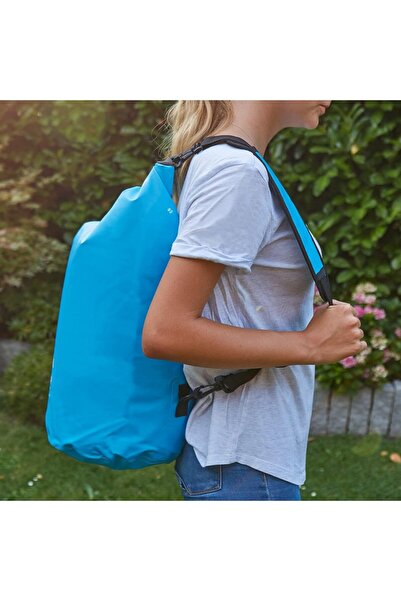 Outdoor Panda Rucsac impermeabil Panda, poliester/PVC, albastru, 2 L, 28 x 12 x 12 cm