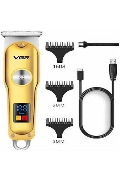 VGR V-290 Digital Display Professional Cordless Hair Clippers Cutter Rechargeable Wireless Hair