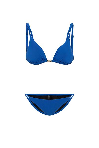 AQUAVİVA Women's Saks Izabella Gold Accessory Triangle Bikini Set