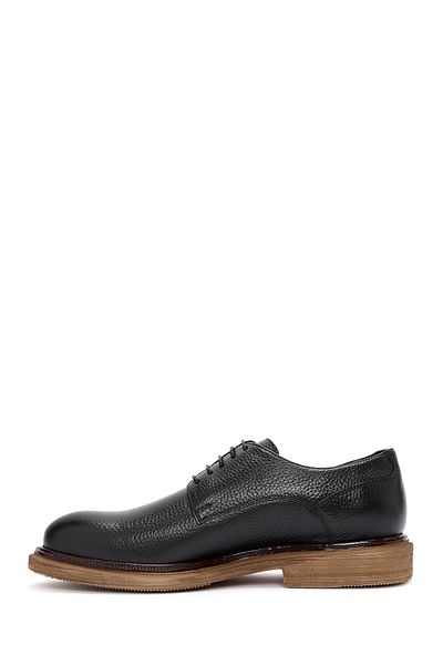 Derimod Black Leather Men's Casual Shoes - Lace-up, 24wfd6542ft