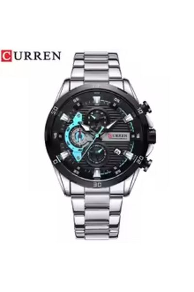 Curren 8402 Men's Chronograph Watch – Waterproof Luxury Stainless Steel Sport Wristwatch