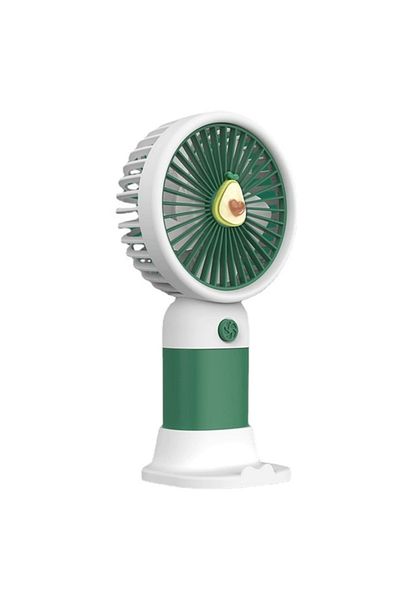 FOXMAG24 Mini portable fan, avocado, powered by USB rechargeable battery