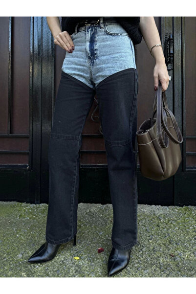 velmorafashion Velmora Jeans Denim Piece Palazzo Pants - Black -