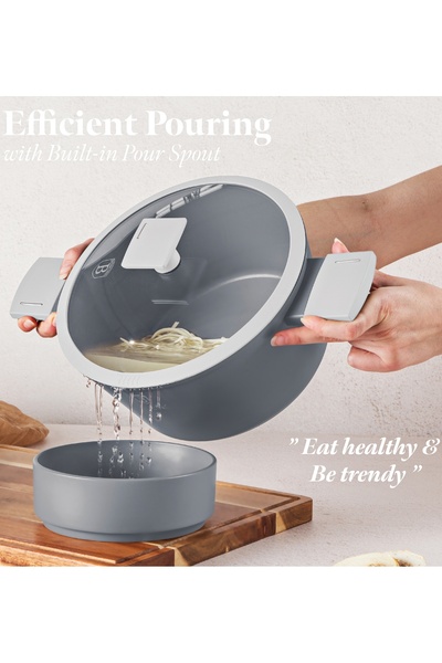 Berlinger Titanium Non-stick Cookware Set Pot Set Aspen Collection 10-piece