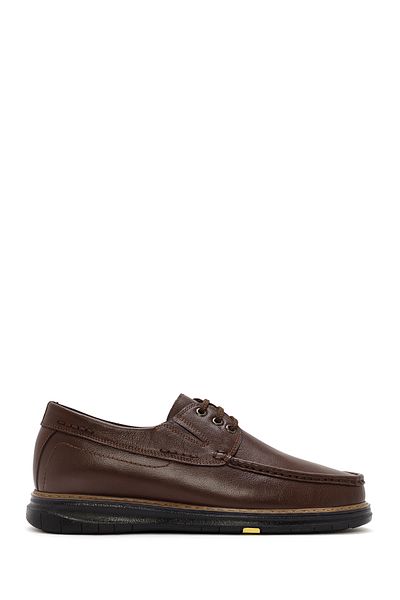 Derimod Men's Brown Lace-Up Leather Casual Shoes 24Wfd7107Ft