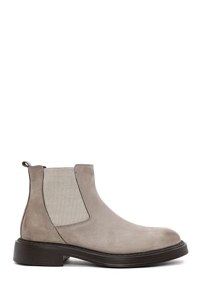 Derimod Men's Mink Nubuck Leather Casual Chelsea Boots 24Wfd7223V3