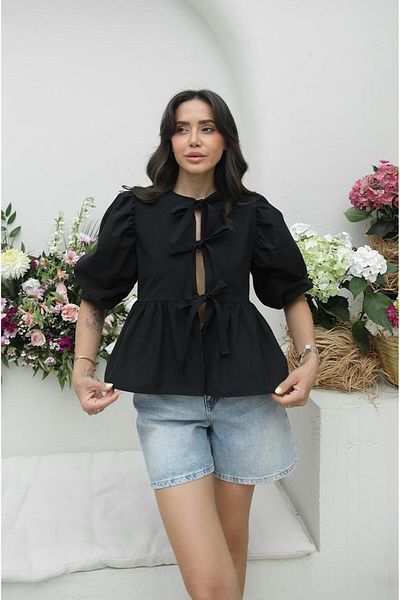 Havoş Μαύρη μπλούζα Torres Laced