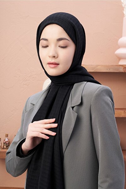 Modakaşmir Misto Pamuk Serisi Şal Siyah