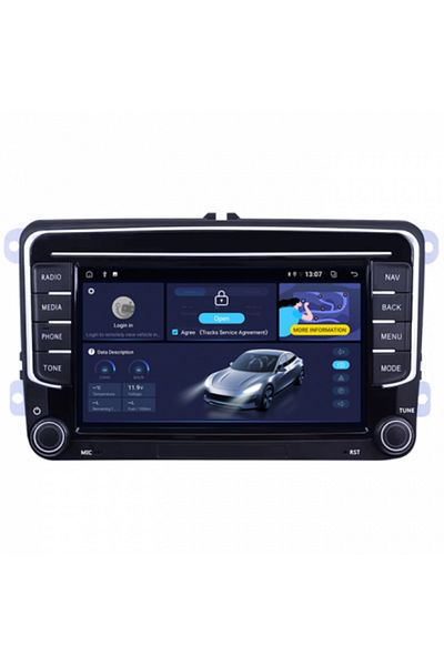navi-it Volkwagen Dedicated Navigation, Model 2023, 4gb Ram 64gb Rom, Quadcore, Android 14, Display Qled 7"