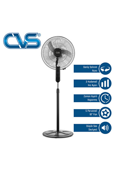 CVS Dn 91032 Uzaktan Kumandalı 18'' 110 Watt Ayaklı Vantilatör