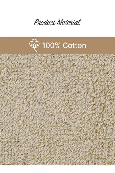 Generic 4 Piece Towel Set 550 GSM Quick Dry Highly Absorbent Thick Soft Hotel Quality CREAM