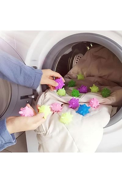 Muchmy 10 Pcs Magic Laundry Balls Stain Remover Anti-tangle Silicone Lint Remover For Washing Machine