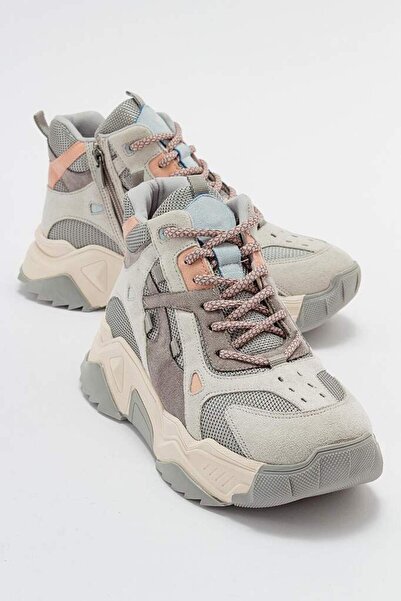 KRISTE BELL 6580 BUZ MULTİ KADIN KALIN TABAN SNEAKER SPOR BOT AYAKKABI
