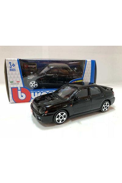 JPT Subaru Impreza 1/43 black Bburago model