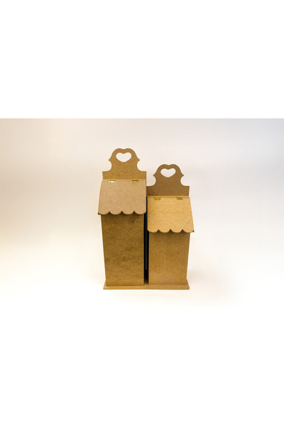 tahtavibe Large and Small Tool Bag Holder, Wooden Gift, Painting Suitable