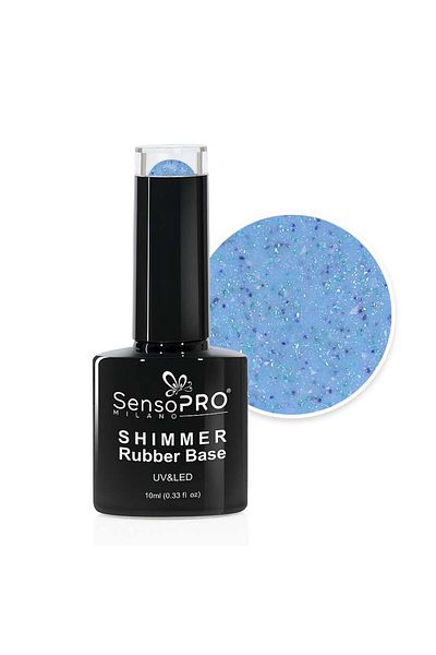 SensoPRO Milano Bază de cauciuc strălucitor - #52 Spoty Sky, 10ml
