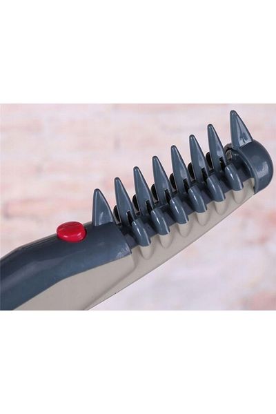 zola Electric pet comb, for detangling hair, with button, gray, 23x4.5x2.5 cm